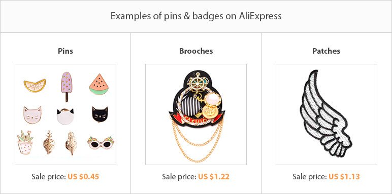 What to sell online: pins and badges
