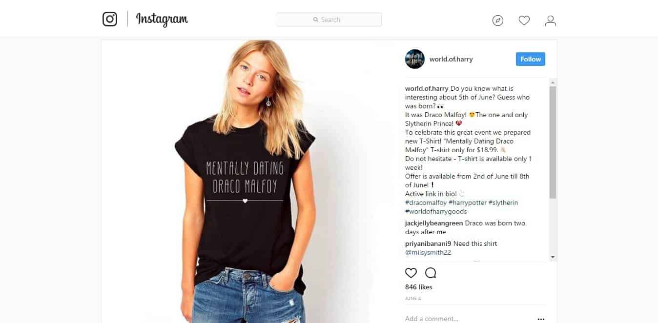 how to promote dropshipping business on Instagram