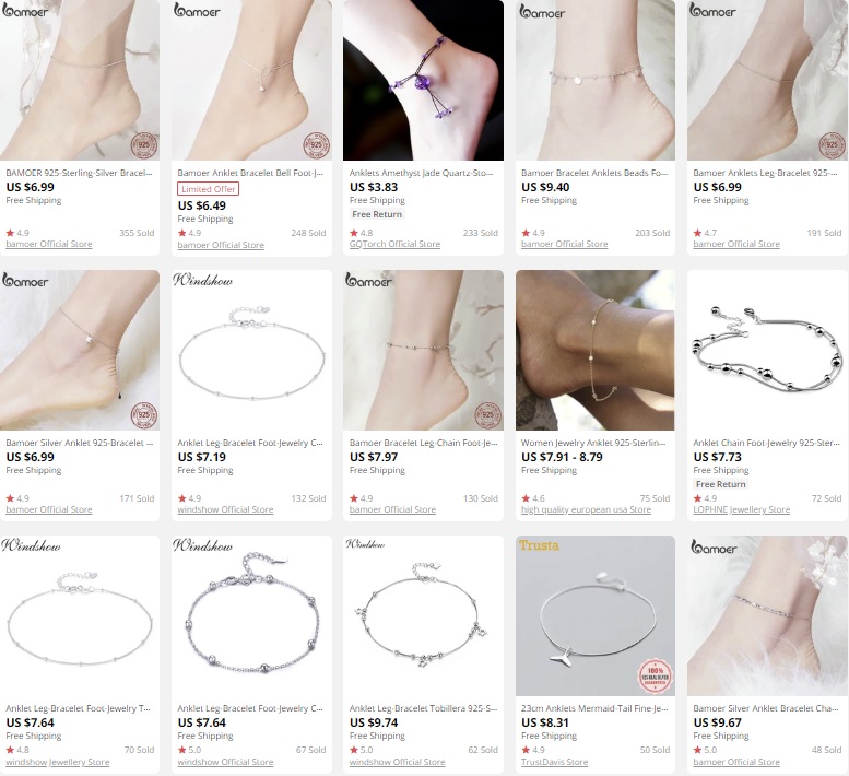 Anklets to dropship