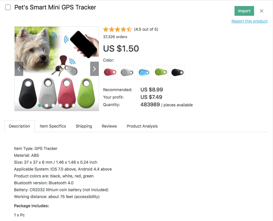 dropship pet products