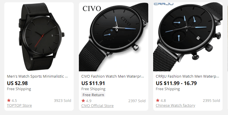 dropshipping watches