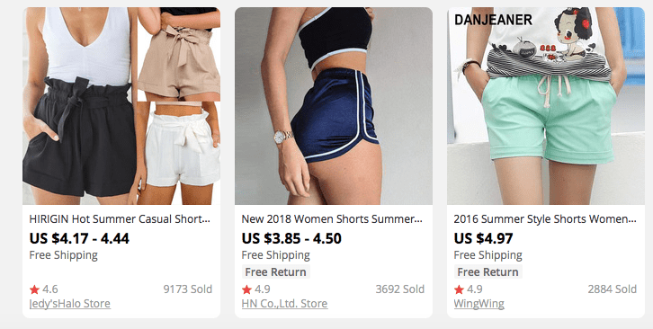 Looking for top dropshipping niche ideas? Consider selling women shorts.