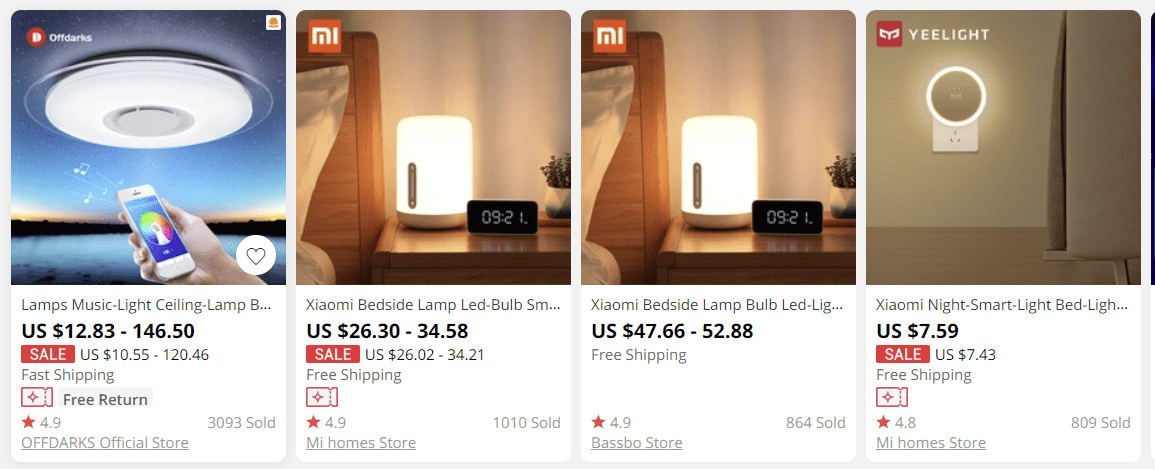 cheap smart bed lamp to dropship