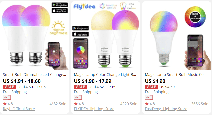 smart led lamps