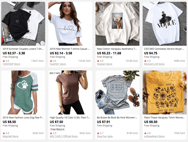 T-Shirt Dropshipping: 35+ Product Ideas, Beginners' Tips