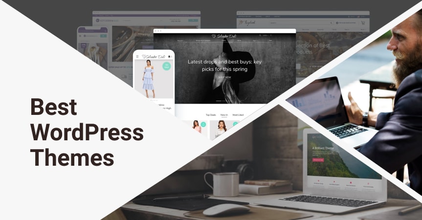 a cover of the article on the best wordpress themes for business