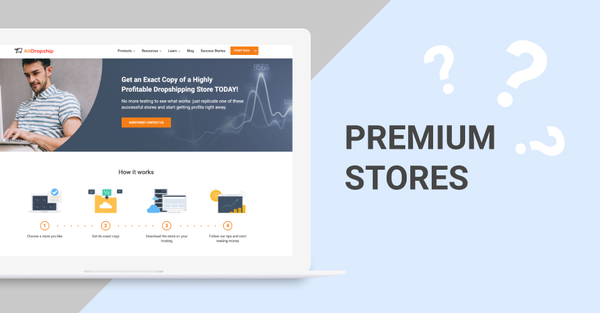 Premium ready stores - start a dropshipping business with a copy of a successful shop!