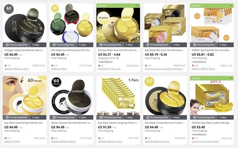 a picture showing what items can be considered as the best things to sell in an online store