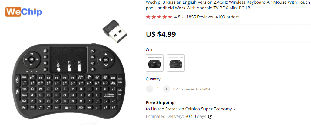 Niche Products To Sell In Your Dropshipping Store In 2021: Wireless keyboard