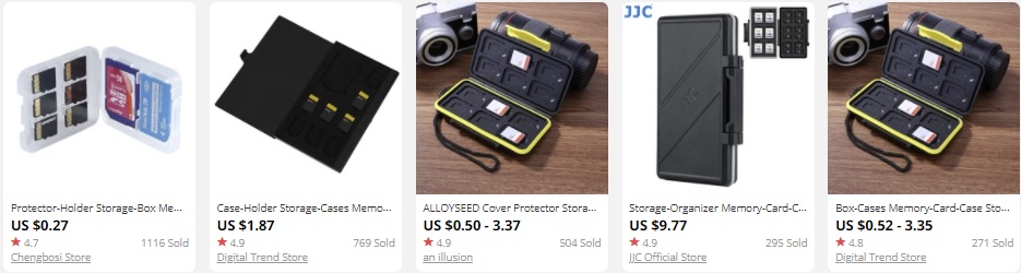 dropshipping memory cards cases