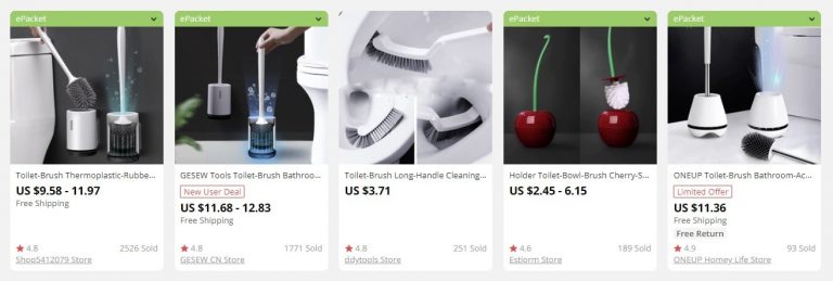 a screenshot indicating examples of bulk items for sale