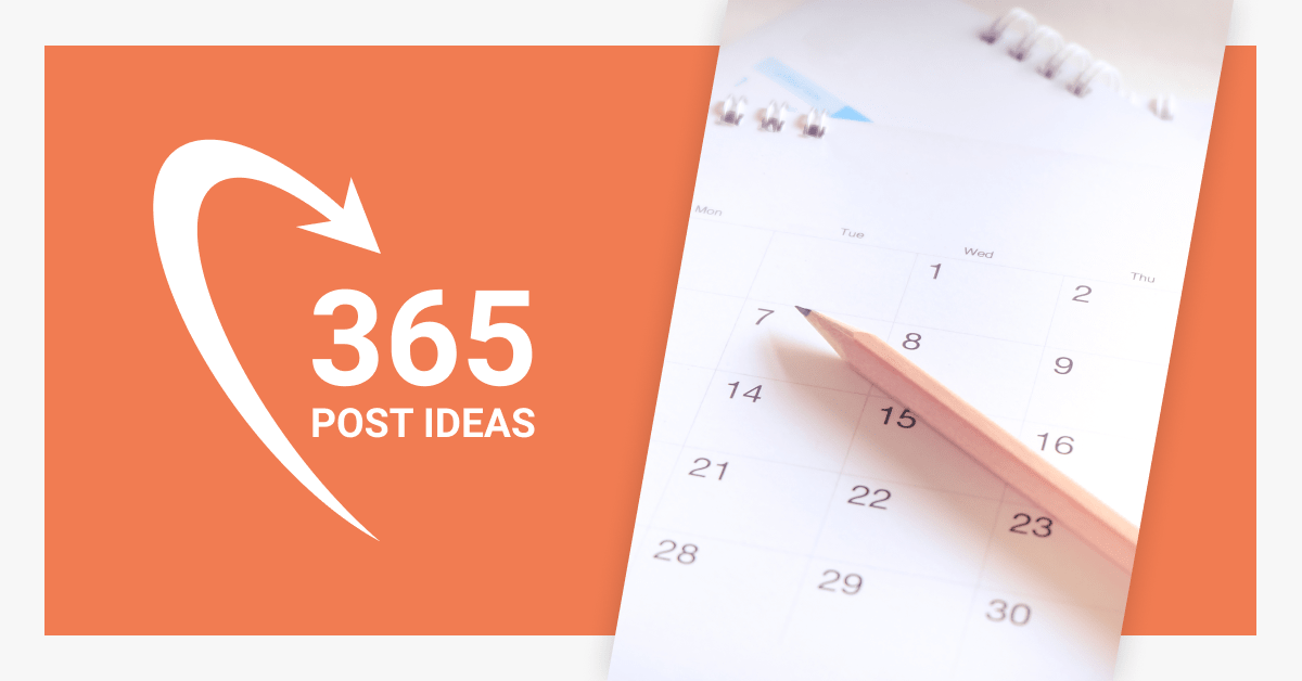 Social Media Content Calendar 365 Post Ideas To Use