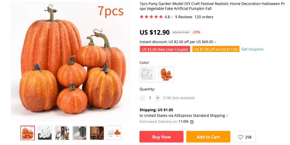Best things to sell online to make money this autumn: decorative pumpkins