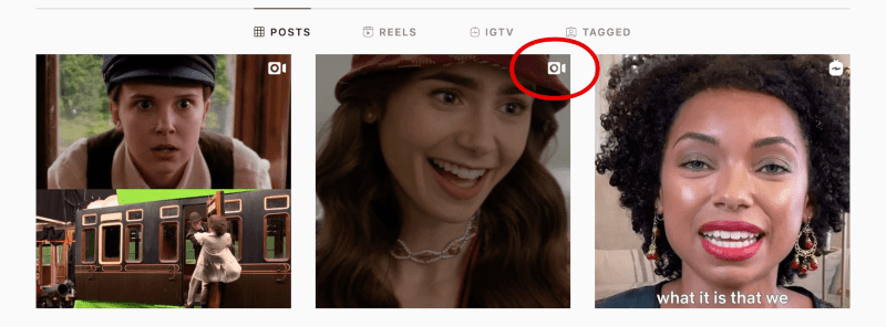 How Instagram Reels are displayed in desktop feed
