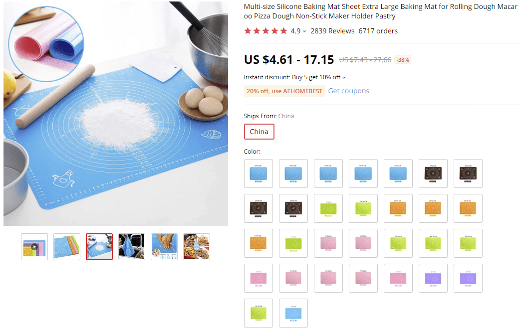 Dropship kitchen products stick mat