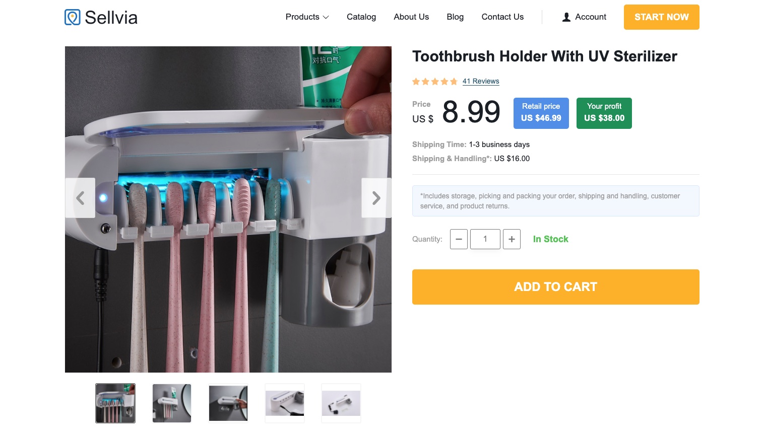 a picture showing toothbrush holders to sell in online store