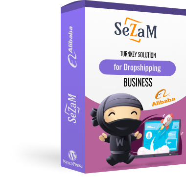 a picture presenting new, official automation software for alibaba dropshipping - it's sezam
