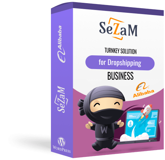 a picture showing the first official tool for alibaba dropshipping - the Sezam plugin