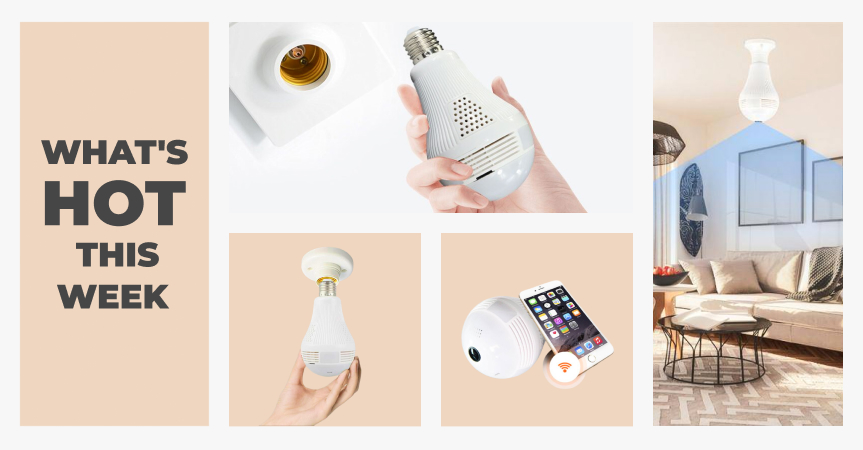 Meet LED security bulb, one of the best dropshipping products to sell now