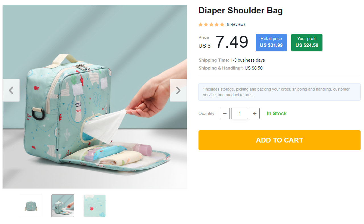 Diaper shoulder bag for traveling with babies