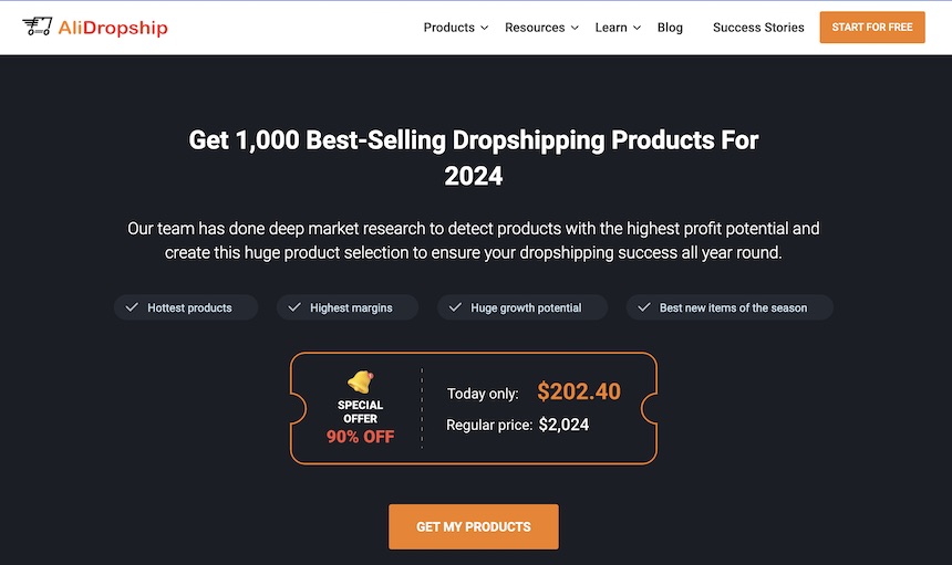 get best-selling dropshipping products