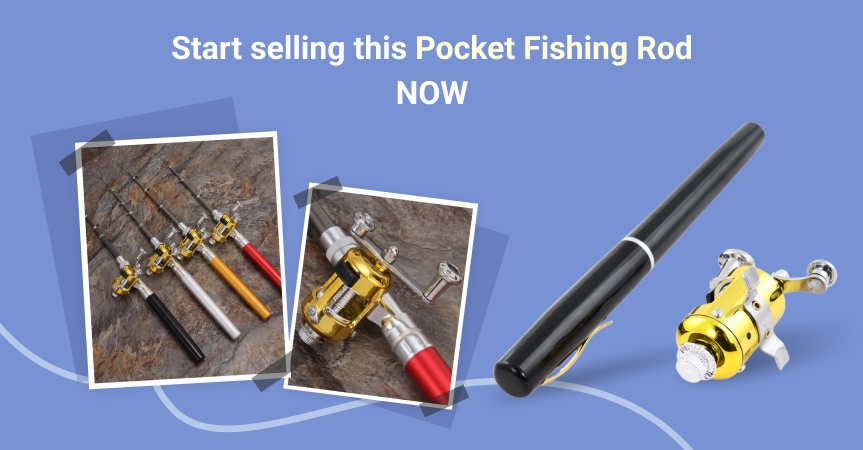 a picture showing what to sell for profit a Pocket Fishing Rod