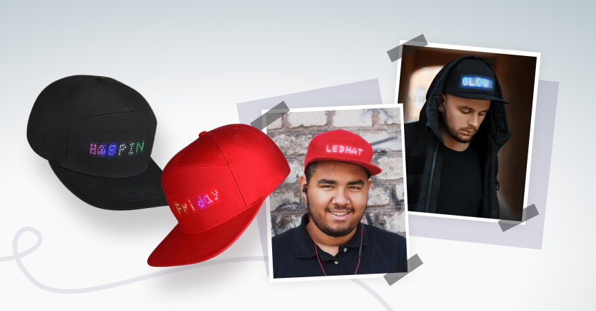 a picture showing this week's bestseller - LED Message Cap
