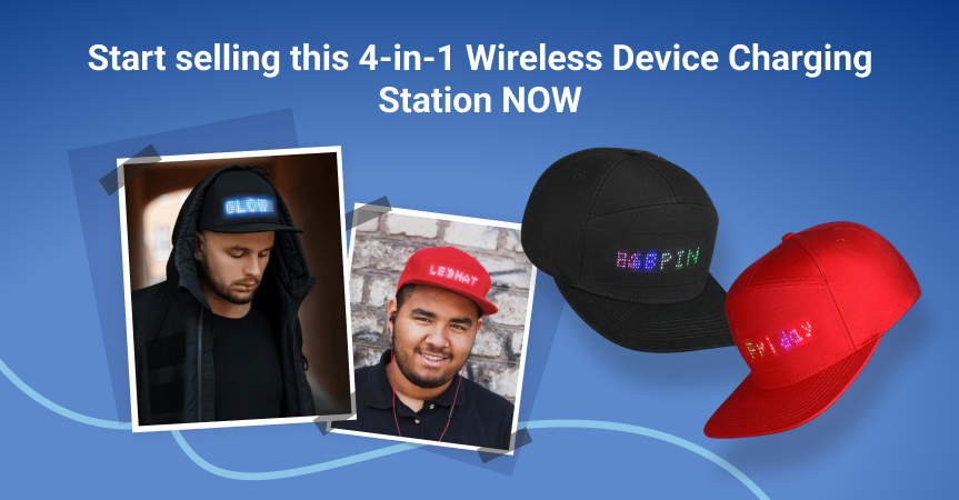 a picture showing this week's bestseller - LED Message Cap