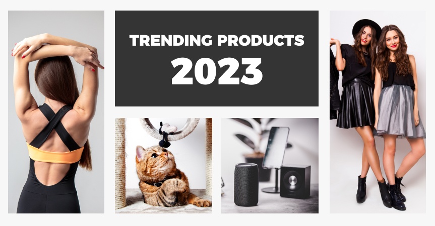 a cover of the article on trending products in 2023