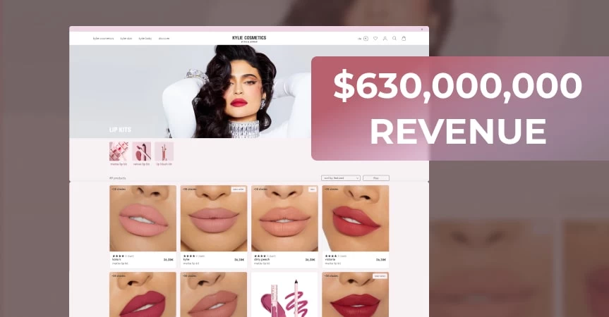 Who designed kylie cosmetics deals website