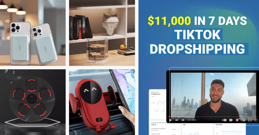 TikTok organic dropshipping 11k in 7 days