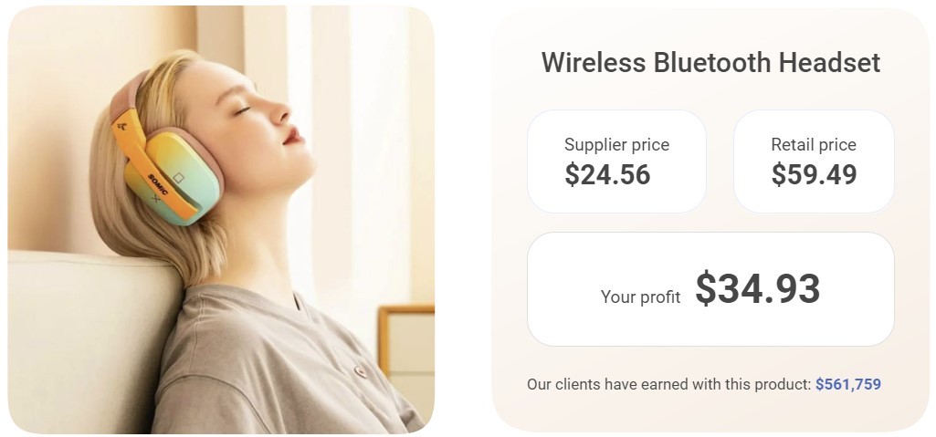 Banner wireless headphones price profit margin banner