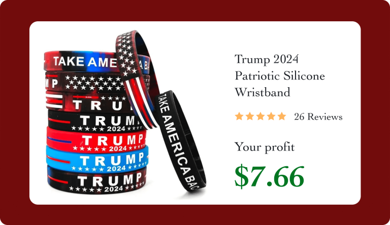 product picture trump wristband