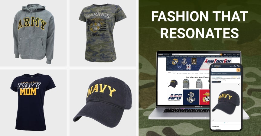 how military-themed apparel brings big bucks