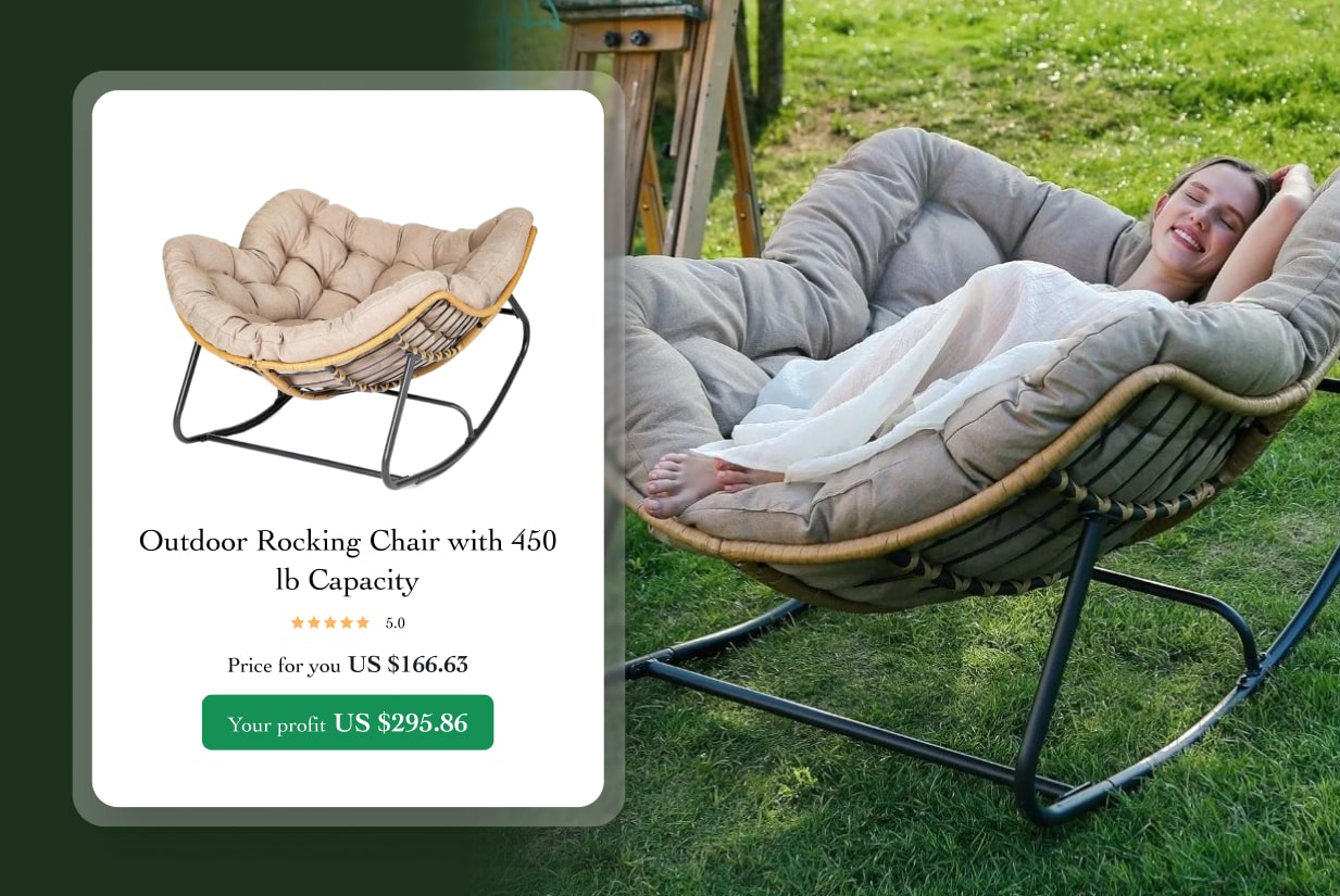 Rocking outdoor chair