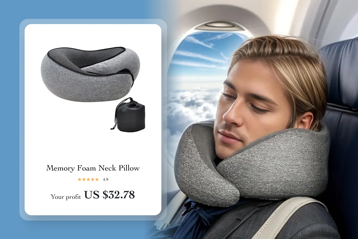 Memory Foam Neck Pillow