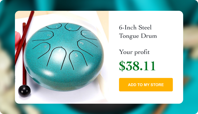 6-Inch Steel Tongue Drum