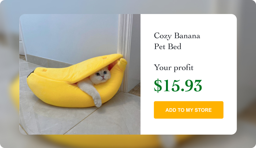 Cozy Banana Pet Bed