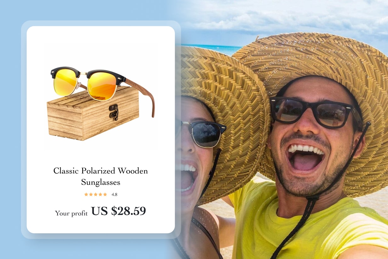 Classic Polarized Wooden Sunglasses