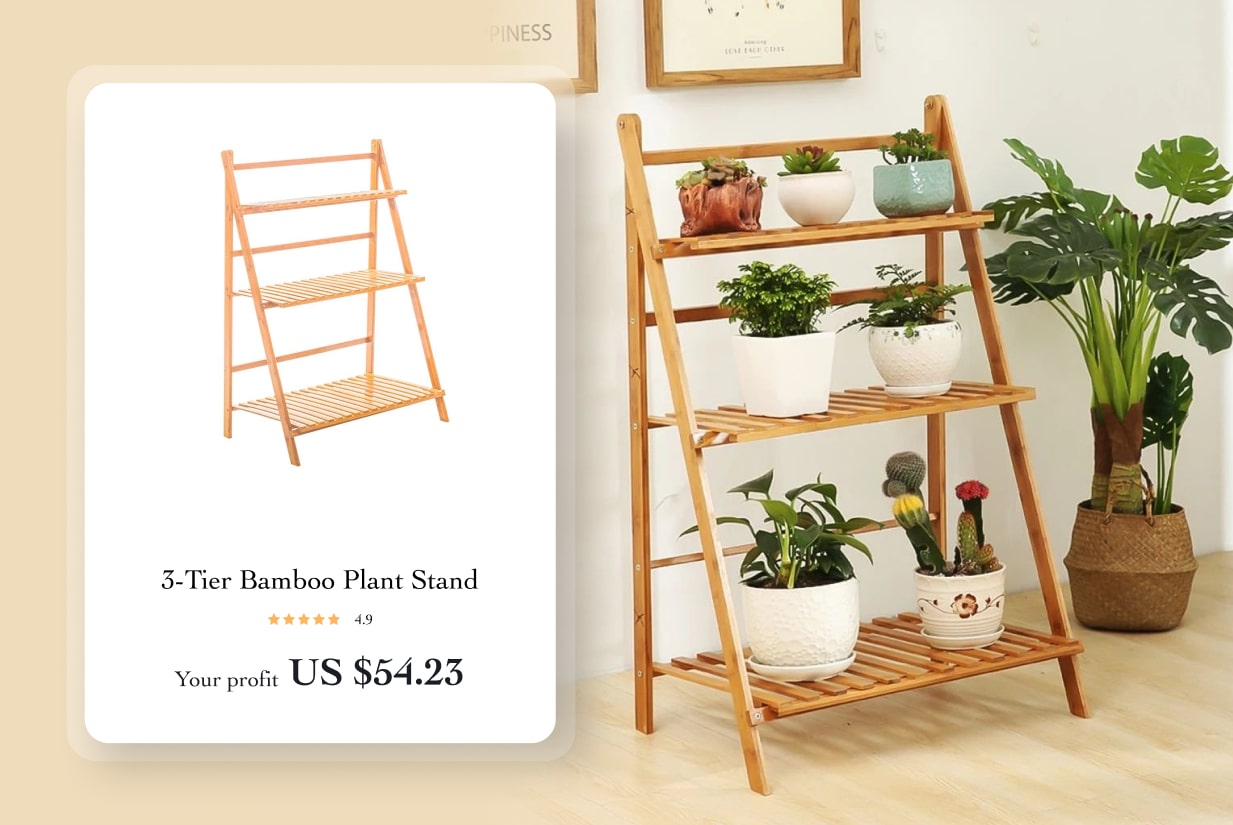 3-Tier Bamboo Plant Stand