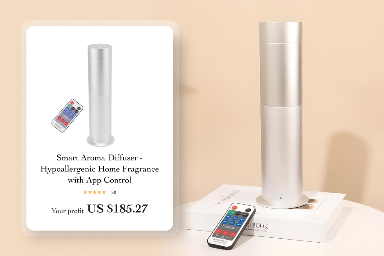 Smart Aroma Diffuser - Hypoallergenic Home Fragrance with App Control