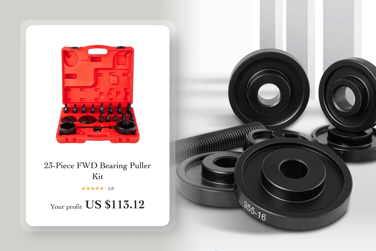 23-Piece FWD Bearing Puller Kit