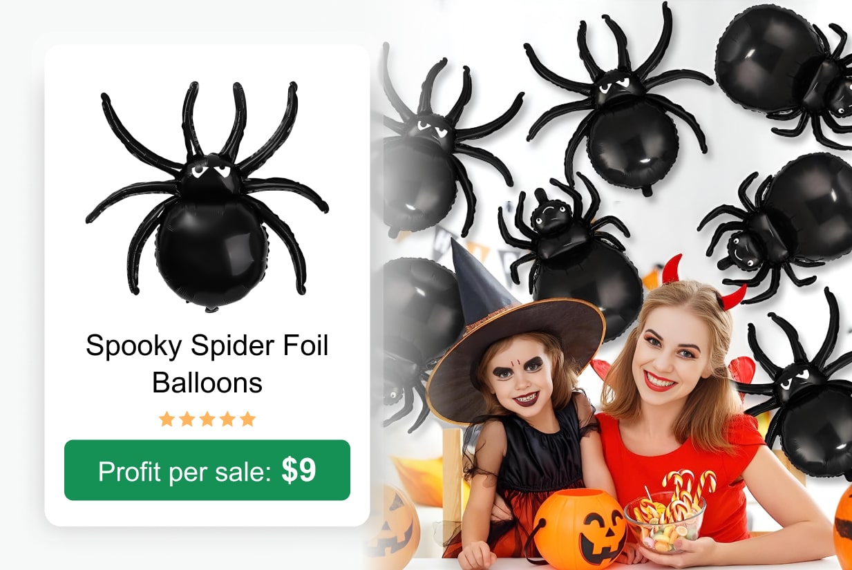 Spider Foil Balloons 