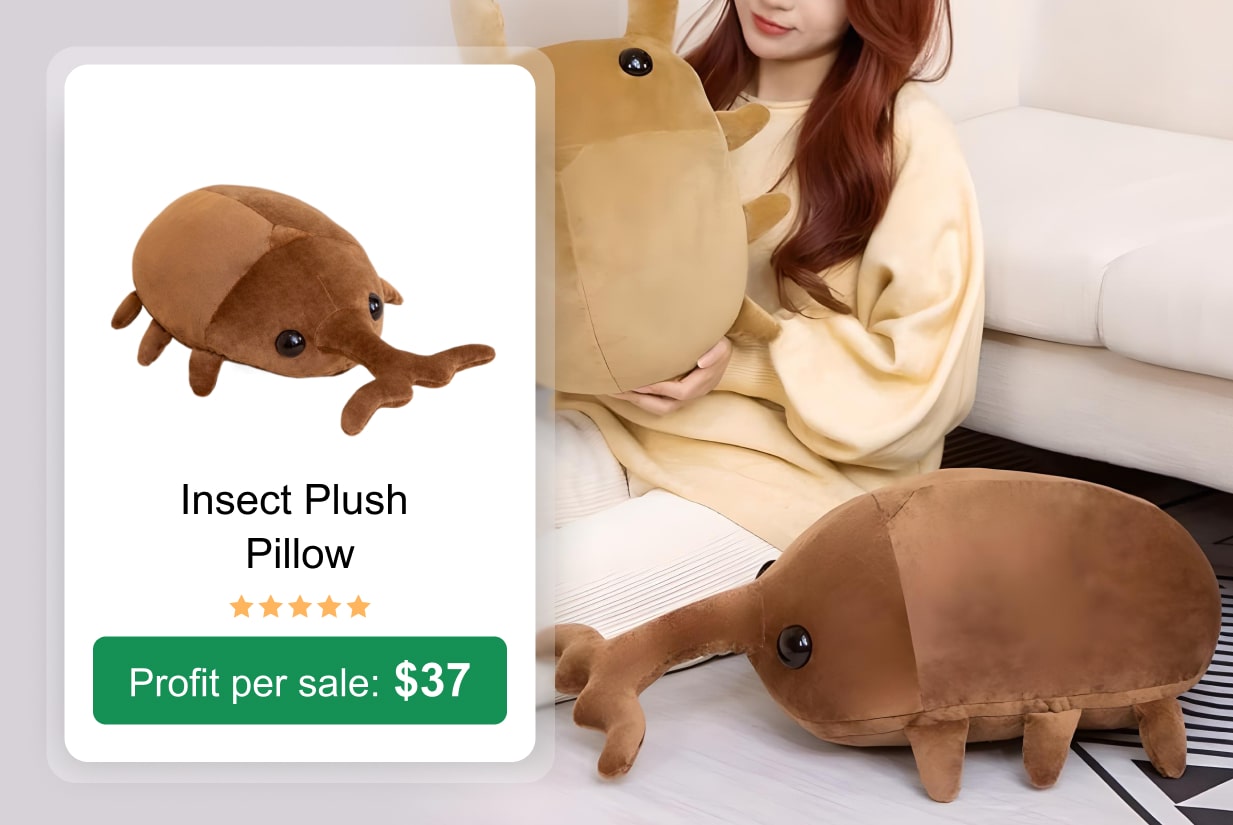 Insect Plush Pillow 