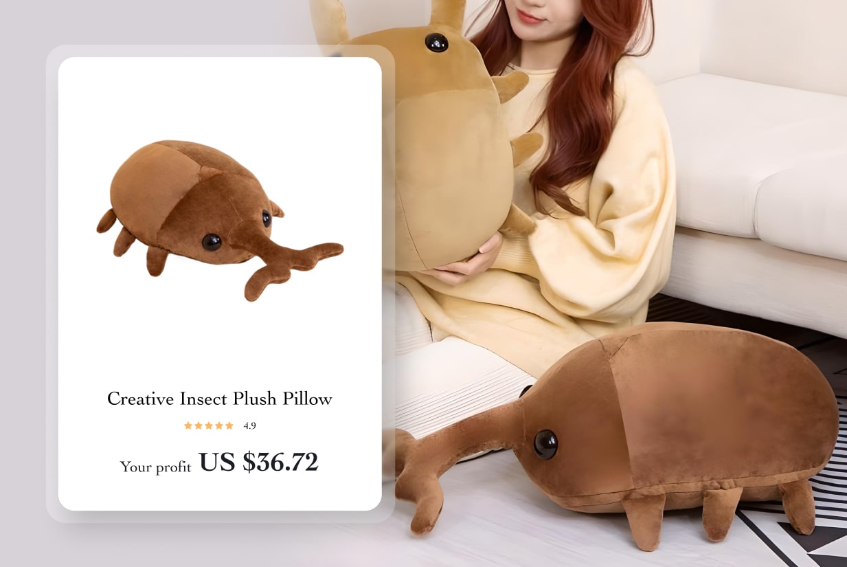 Creative Insect Plush Pillow 