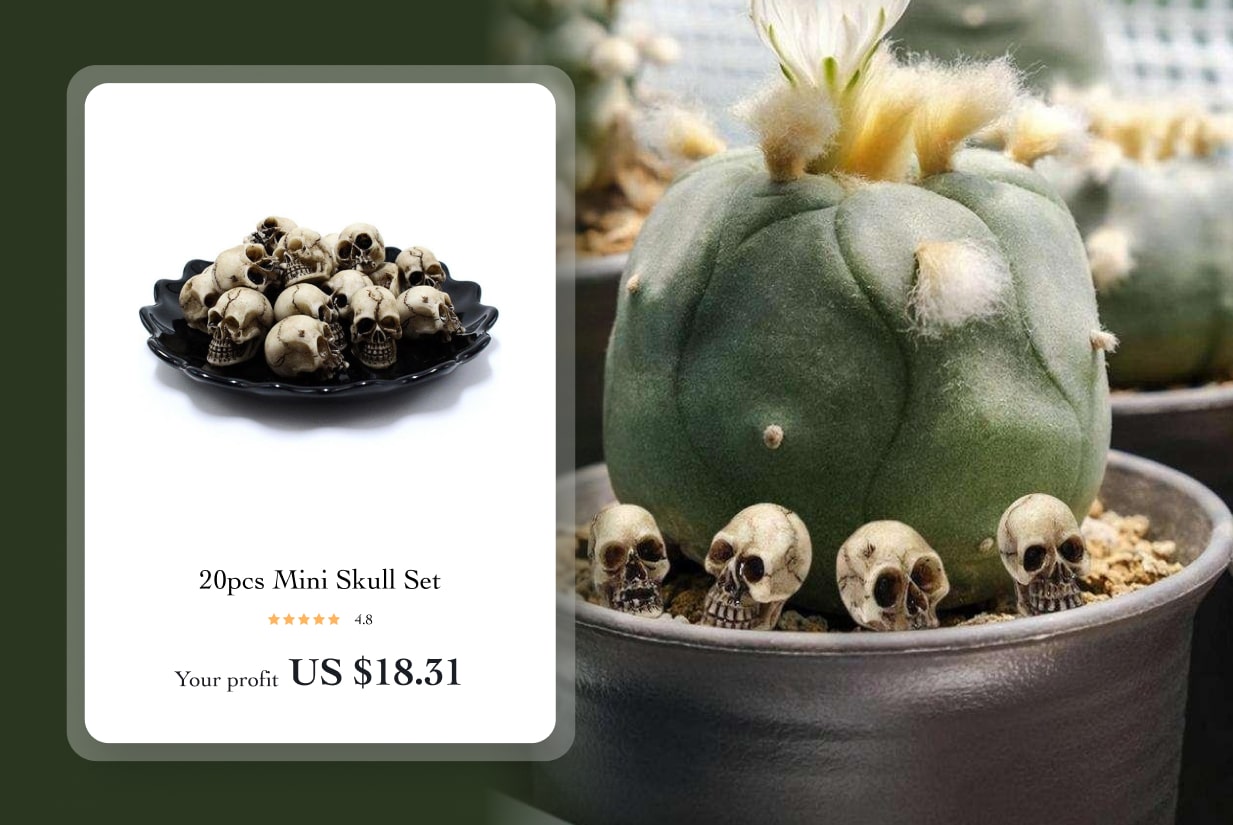 20pcs Mini Skull Set