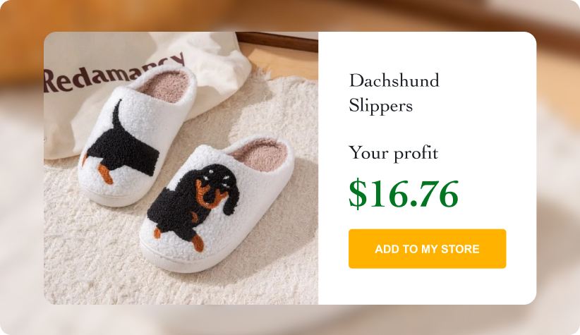 Pet Pattern Dachshund Slippers