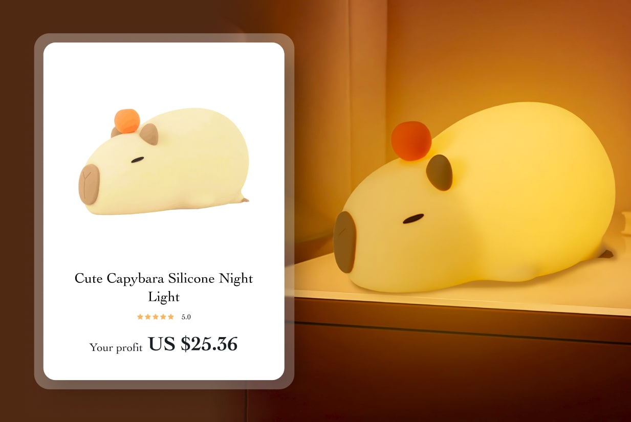 Capybara Silicone Night Light