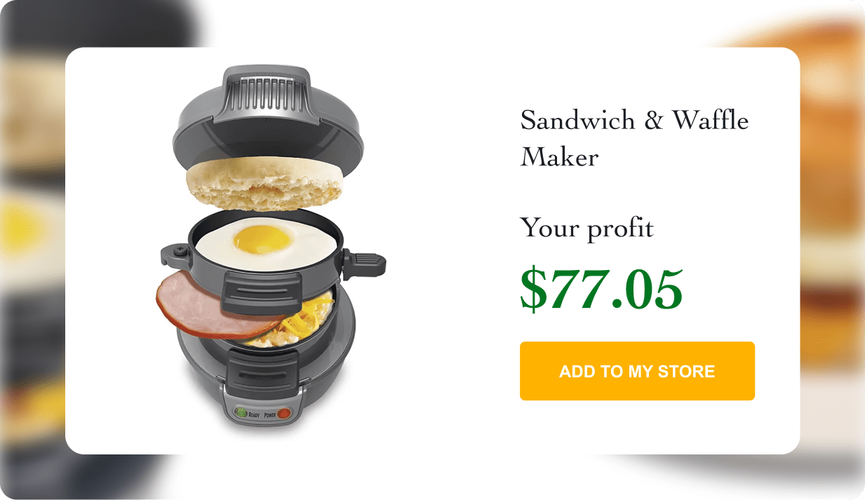 Breakfast Sandwich and Waffle Maker with Egg Cooker