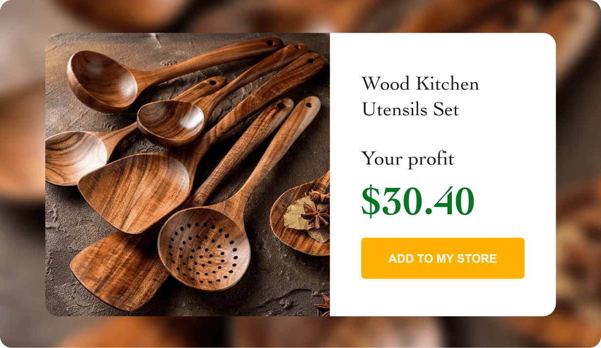 Eco-Friendly Acacia Wood Kitchen Utensils Set